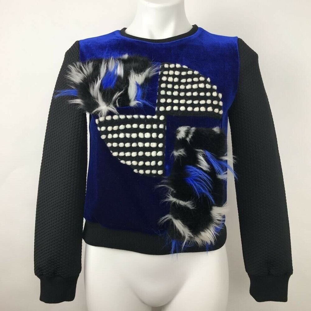 Lie Sweater Textured Feathers Abstract Art to Wear